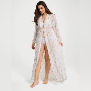 Victoria Secret Floral Sheer Long robe